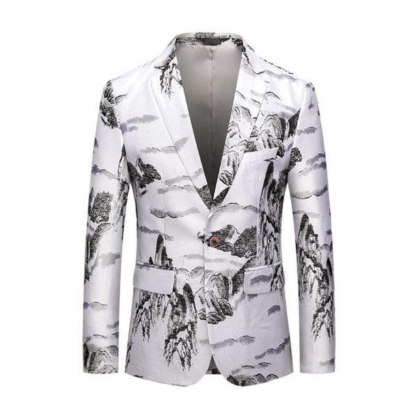 men's casual business wedding long sleeve print floral suit coat jacket chaqueta de vestir hombre dropshiping 2020 w902, White;black
men's casual business wedding long sleeve print floral suit coat jacket chaqueta de vestir hombre dropshiping 2020 w902, White;black