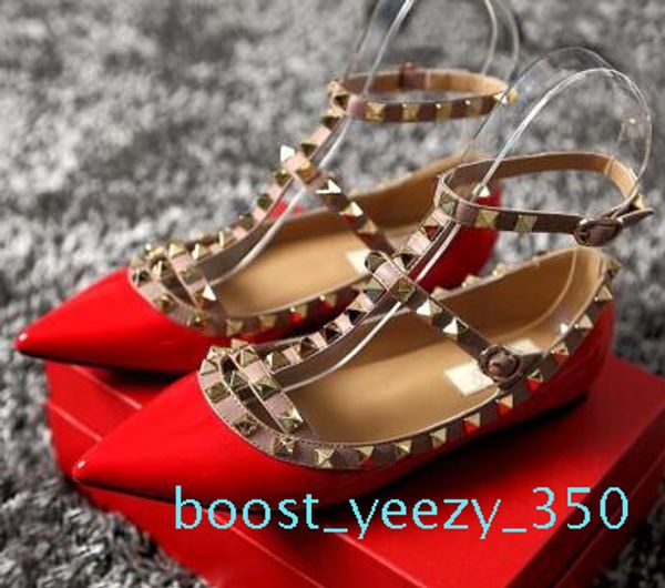 2018brand women pumps pointed toe flat fashion women shoes rivets genuine leather ankle strap sandals shoes 33-43 b35, Black
2018brand women pumps pointed toe flat fashion women shoes rivets genuine leather ankle strap sandals shoes 33-43 b35, Black