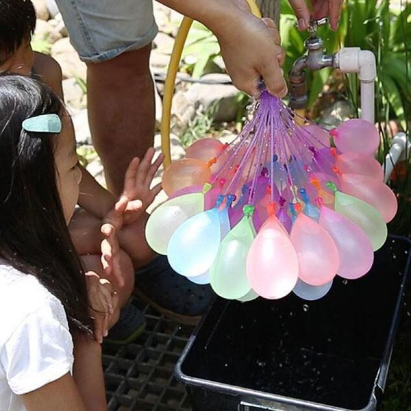 

1set=111pcs Creative Filling Magic Balloons Children Adult Water War Game Supplies Water Balloon Summer Outdoor Party Toys 01