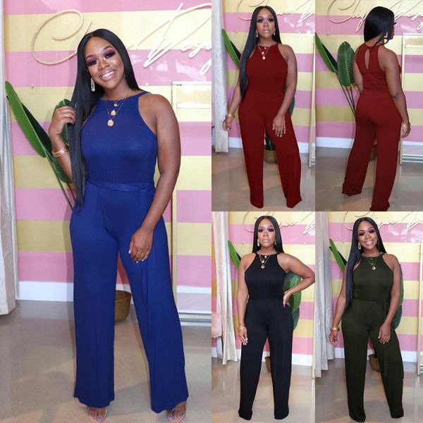 summer 2020 solid color high waist back hollow sleeveless tie-in pants for women, Black;white 
summer 2020 solid color high waist back hollow sleeveless tie-in pants for women, Black;white
