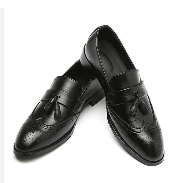 big size 37-48 men leather loafers brand shoes classic tassel brogue mans footwear formal shoes casual bullock -02, Black
big size 37-48 men leather loafers brand shoes classic tassel brogue mans footwear formal shoes casual bullock -02, Black
