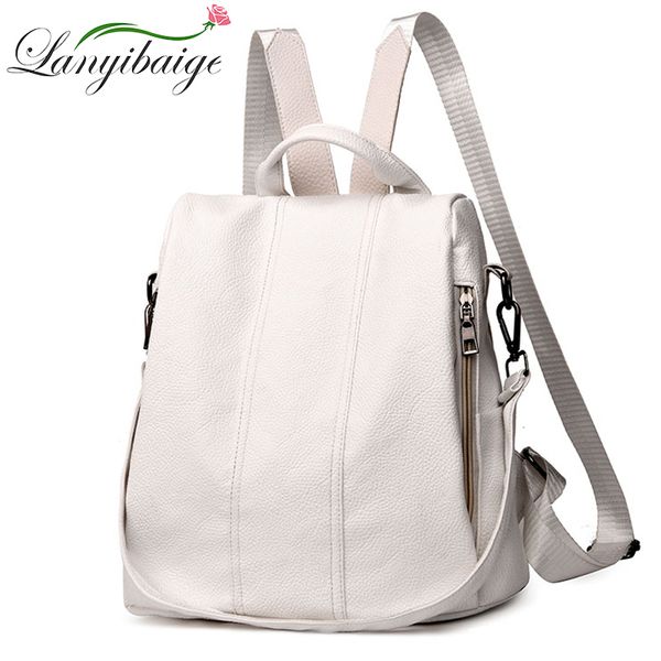 summer white fashion pu leather anti-thief backpack large capacity school bag for teenager girls multifunction casual sac a dos
summer white fashion pu leather anti-thief backpack large capacity school bag for teenager girls multifunction casual sac a dos