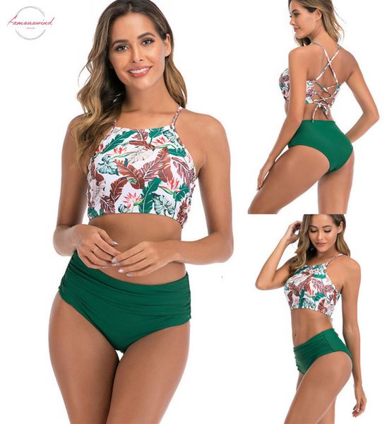 2020 bandage swimwear women swimsuit high waist bikini halter bikinis swimdress set bathing suits plus size swimwear xxl, White;black
2020 bandage swimwear women swimsuit high waist bikini halter bikinis swimdress set bathing suits plus size swimwear xxl, White;black