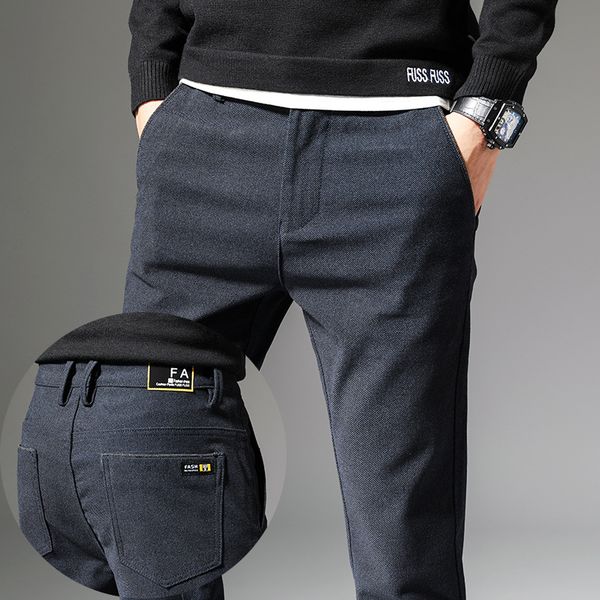 2020 new classic style men's casual pants business fashion black blue elastic regular fit brand trousers clothes
2020 new classic style men's casual pants business fashion black blue elastic regular fit brand trousers clothes