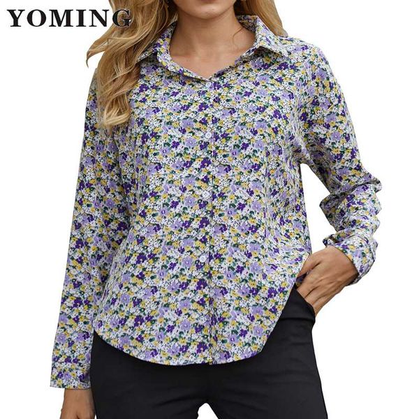 yoming ym1092 fashion official women blouses lady floral print turn-down collar long sleeve buttons shirts high street, White
yoming ym1092 fashion official women blouses lady floral print turn-down collar long sleeve buttons shirts high street, White