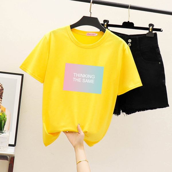 women's t-shirt short sleeve round neck printed shirt couple big size fashion summer s-3xl, White
women's t-shirt short sleeve round neck printed shirt couple big size fashion summer s-3xl, White