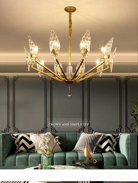 2020 new villa glass lamps light crystal chandeliers living room bedroom modern minimalist atmosphere chandelier lighting pendant lam
2020 new villa glass lamps light crystal chandeliers living room bedroom modern minimalist atmosphere chandelier lighting pendant lam