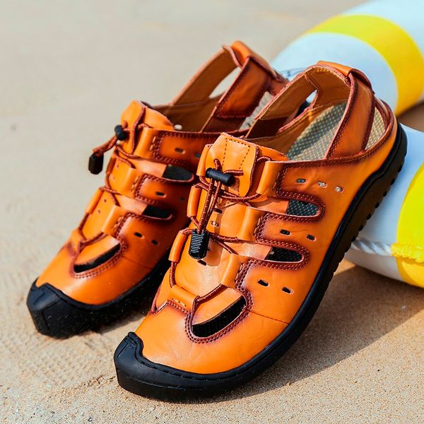 2020 new summer men sandals 2020 leisure beach men casual shoes genuine leather sandals big size 46, Black
2020 new summer men sandals 2020 leisure beach men casual shoes genuine leather sandals big size 46, Black