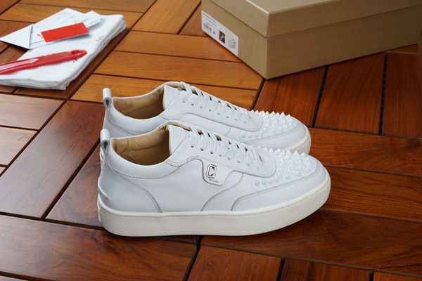 genuine leather pairs designer red bottom mens shoes luxury man spike red bottoms outdoor trainers casual sneakers eu38-46, Black
genuine leather pairs designer red bottom mens shoes luxury man spike red bottoms outdoor trainers casual sneakers eu38-46, Black