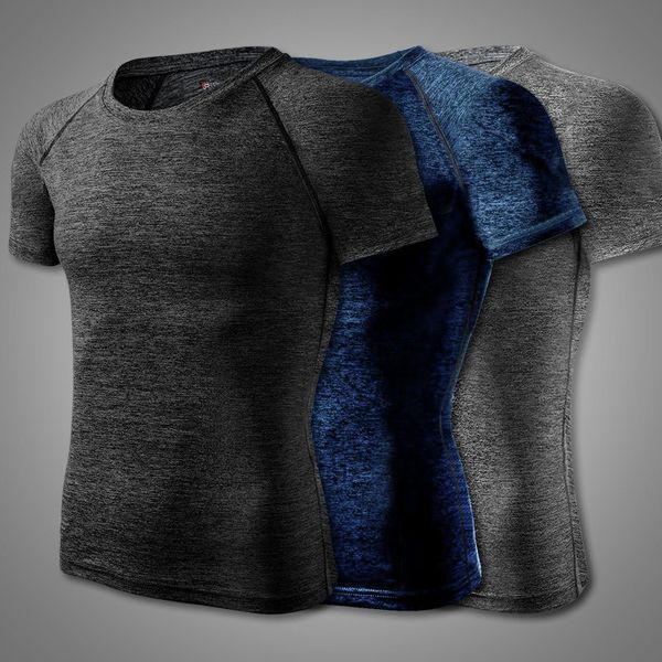 running jerseys men's quick-drying sports short-sleeved sweat-absorbent ice silk t-shirt cationic round neck solid color casual bottomi, Black;blue
running jerseys men's quick-drying sports short-sleeved sweat-absorbent ice silk t-shirt cationic round neck solid color casual bottomi, Black;blue
