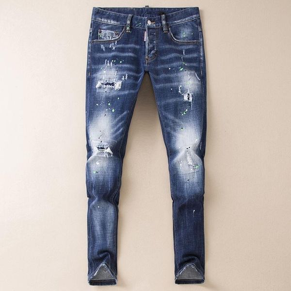 jeans new fashion mens stylist black jeans skinny ripped destroyed stretch slim fit hop hop pants with holes for men, Blue
jeans new fashion mens stylist black jeans skinny ripped destroyed stretch slim fit hop hop pants with holes for men, Blue