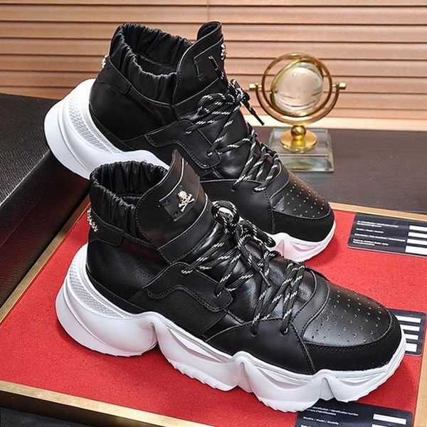 high sneakers monster 0 .2 mens shoes lace -up comfortable autumn and winter lightweight plus size men shoes soft footwears, Black 
high sneakers monster 0 .2 mens shoes lace -up comfortable autumn and winter lightweight plus size men shoes soft footwears, Black