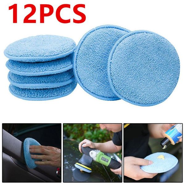 12pc 5inch soft microfiber car wax applicator pad polishing sponge microfiber foam sponge polish wax car detailing cleaning pad
12pc 5inch soft microfiber car wax applicator pad polishing sponge microfiber foam sponge polish wax car detailing cleaning pad