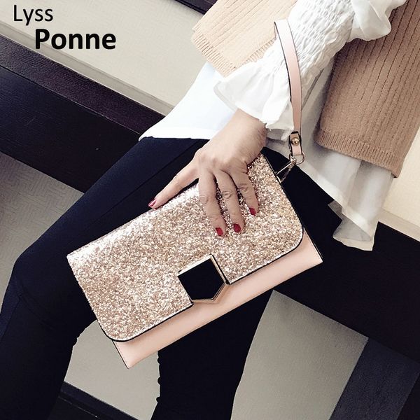 women glittered gold chain clutch bag purse evening bags lustrous party wedding envelope bag handbag shiny female shoulder
women glittered gold chain clutch bag purse evening bags lustrous party wedding envelope bag handbag shiny female shoulder
