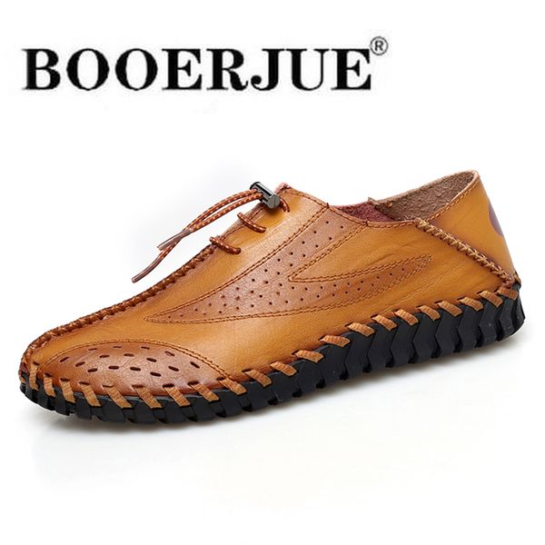 soft leather shoes men loafers breathable mesh summer men shoes genuine leather casual flats driving moccasins, Black