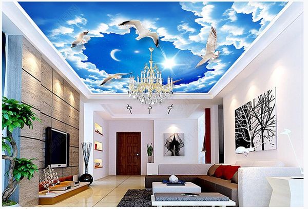 custom ceiling murals wallpapers 3d zenith mural blue sky white clouds, stars, dove ceiling wallpapers for living room wall paper home decor
custom ceiling murals wallpapers 3d zenith mural blue sky white clouds, stars, dove ceiling wallpapers for living room wall paper home decor