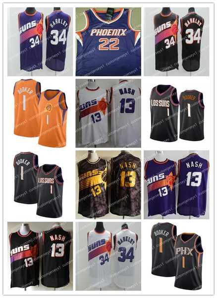 men phoenix suns 1 devin booker 34 barkley 13 nash jersey icon edition city basketball jerseys sports, Black;red
men phoenix suns 1 devin booker 34 barkley 13 nash jersey icon edition city basketball jerseys sports, Black;red