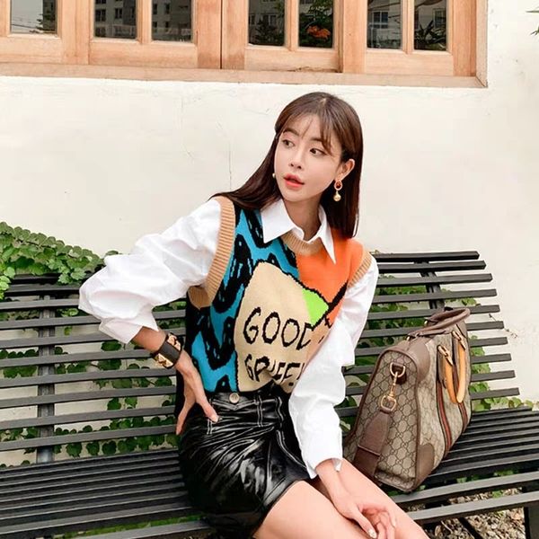 llpp4 women's knitted korean stylecollege stylestudent pullover vest loose pulloversleeveless sweaterwaistcoat women's knitted kor, Black;white
llpp4 women's knitted korean stylecollege stylestudent pullover vest loose pulloversleeveless sweaterwaistcoat women's knitted kor, Black;white