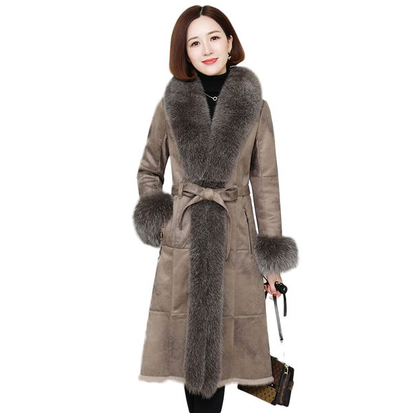 suede fur women coat 2020 casual plus size 5xl thick warm fluffy coat fur collar long jacket outwear n2353, Black
suede fur women coat 2020 casual plus size 5xl thick warm fluffy coat fur collar long jacket outwear n2353, Black