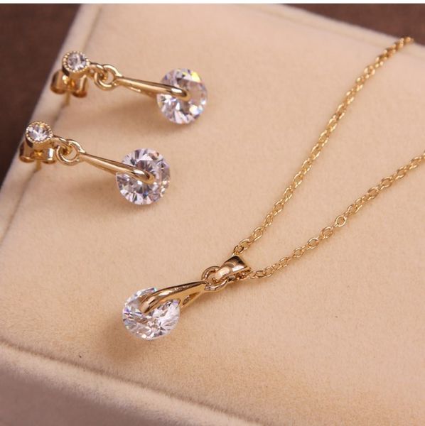 fashion gold silve color pendants & necklace drop earrings natural stone cubic zirconia crystal wedding bridal jewelry sets, Silver
fashion gold silve color pendants & necklace drop earrings natural stone cubic zirconia crystal wedding bridal jewelry sets, Silver
