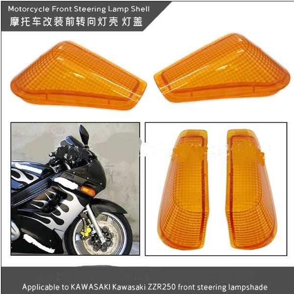 front turn signal light lens cover compatible for kawasaki zzr250 motorcycle - yellow
front turn signal light lens cover compatible for kawasaki zzr250 motorcycle - yellow