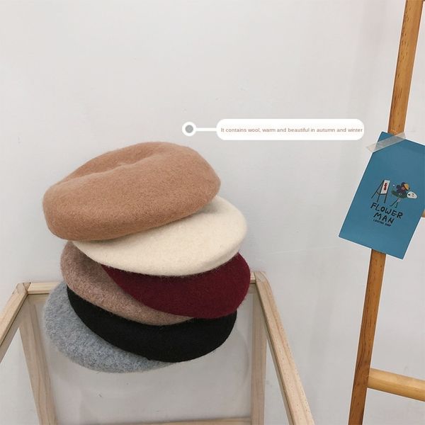children's girl's baby winter woolen woolen pumpkin painter's korean fashion painter's hat beret beret hat, Blue;gray
children's girl's baby winter woolen woolen pumpkin painter's korean fashion painter's hat beret beret hat, Blue;gray