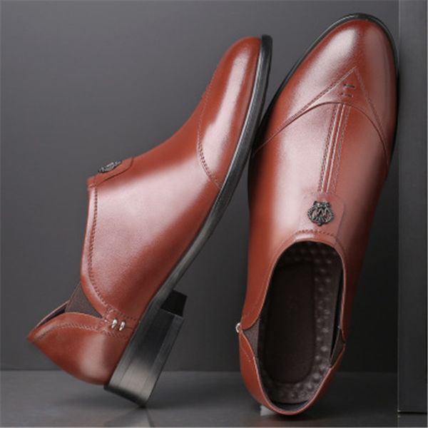 men leather shoes casual oxfords men genuine leather dress shoes business formal shoe plus size wedding sizes 38-44, Black
men leather shoes casual oxfords men genuine leather dress shoes business formal shoe plus size wedding sizes 38-44, Black
