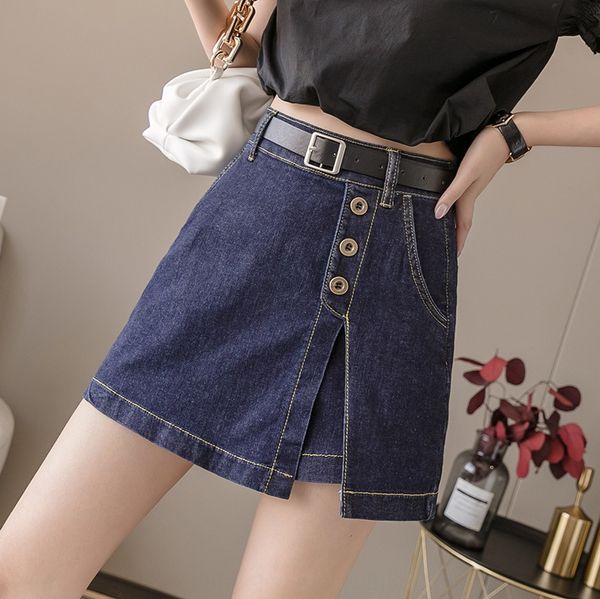 cyrvo women's 2020 new korean style denim shorts and short popular dark all-match stretch denim skirt high waist short pants skirt dist, Black
cyrvo women's 2020 new korean style denim shorts and short popular dark all-match stretch denim skirt high waist short pants skirt dist, Black