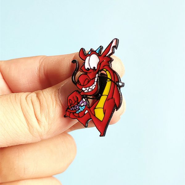 cartoon movie mulan mushu dragon metal enamel pins and brooches lapel pin backpack bags hat badge gifts 30, Gray
cartoon movie mulan mushu dragon metal enamel pins and brooches lapel pin backpack bags hat badge gifts 30, Gray