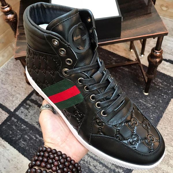 breathable men 's ace signature high sneaker men shoes fashion classic shoes lace -up plus size casual men boots scarpe da uomo di, Black
breathable men 's ace signature high sneaker men shoes fashion classic shoes lace -up plus size casual men boots scarpe da uomo di, Black