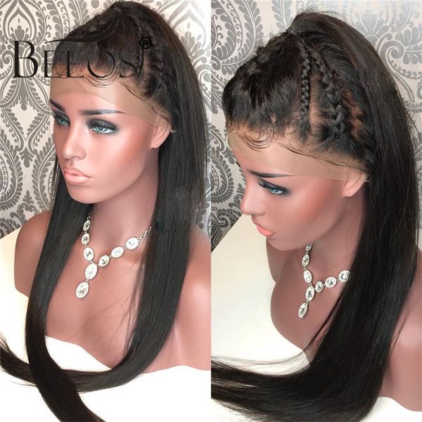 beeos 13*6 lace front human hair wigs undetactable brazilian remy hair wigs 130% straight fake scalp glueless lace wig baby hair, Black
beeos 13*6 lace front human hair wigs undetactable brazilian remy hair wigs 130% straight fake scalp glueless lace wig baby hair, Black