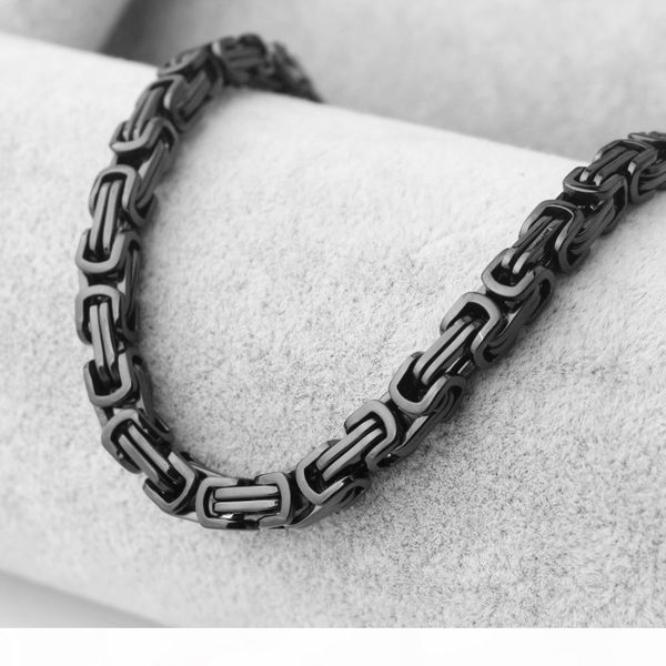 mens black gold filled stainless steel byzantine chain 8mm elegant necklace fashion male boys birthday gift jewelry, Silver
mens black gold filled stainless steel byzantine chain 8mm elegant necklace fashion male boys birthday gift jewelry, Silver