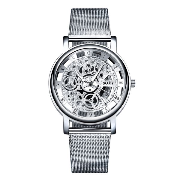 mens watch 2020 skeleton wrist watch men simple style mesh belt men women quartz watches hollow watches relogio masculino, Slivery;brown
mens watch 2020 skeleton wrist watch men simple style mesh belt men women quartz watches hollow watches relogio masculino, Slivery;brown