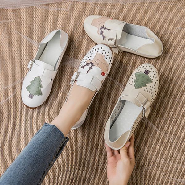 2020 new spring and summer women's peas shoes color matching cartoon anime casual wild can wear two soft bottom fawn hollow shoe, Black
2020 new spring and summer women's peas shoes color matching cartoon anime casual wild can wear two soft bottom fawn hollow shoe, Black