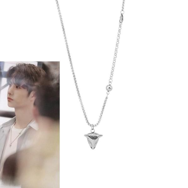 stainless steel necklace punk bull head pendant chain choker necklace men women jewelry collier star idol yibo lan wangji, Silver
stainless steel necklace punk bull head pendant chain choker necklace men women jewelry collier star idol yibo lan wangji, Silver