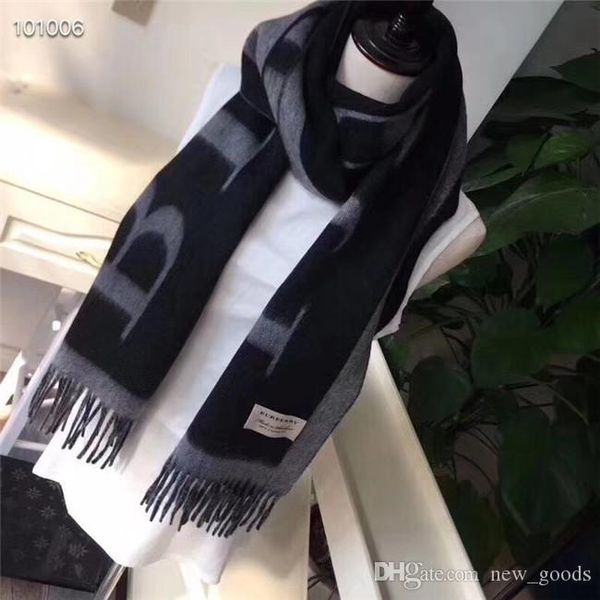 mink scarf scarves designer men soft scarf luxury shawl autumn and winter selling classic scarves size35-180 with box, Blue;gray