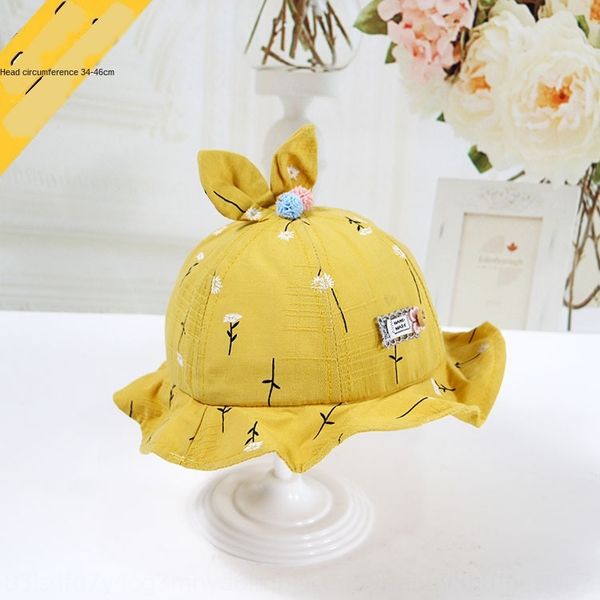 baby summer new korean fisherman 2019 baby fisherman sun sunscreen screen hat rabbit ear colored ball sun hat, Yellow
baby summer new korean fisherman 2019 baby fisherman sun sunscreen screen hat rabbit ear colored ball sun hat, Yellow