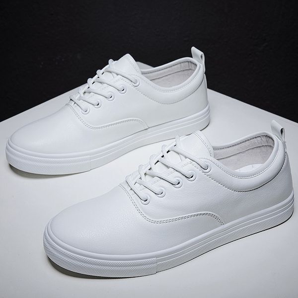 yomior spring autumn new brand casual korean men shoes lace-up breathable loafers leather flats white sneakers, Black
yomior spring autumn new brand casual korean men shoes lace-up breathable loafers leather flats white sneakers, Black