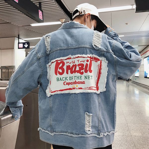 ins fashion mens dilapidated hole denim coat spring autumn street hip hop jean coat bf style loose men stylist denim jackets s-xxxl, Black;brown
ins fashion mens dilapidated hole denim coat spring autumn street hip hop jean coat bf style loose men stylist denim jackets s-xxxl, Black;brown