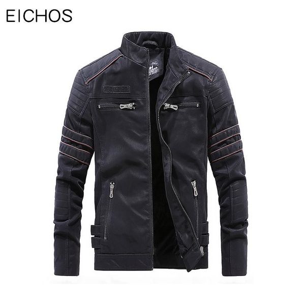 EICHOS High Quality Winter Mens Leathers Jackets Vintage Washed Motorcycle Leather Jacket Male Zipper Pockets PU Leather Coats
EICHOS High Quality Winter Mens Leathers Jackets Vintage Washed Motorcycle Leather Jacket Male Zipper Pockets PU Leather Coats