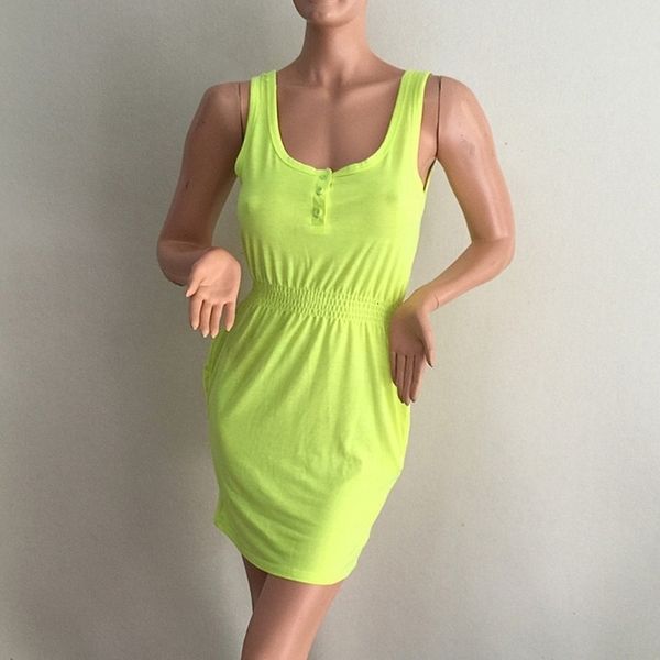 new women summer sleeveless mini beach dress plus size club wear knee length bodycon cotton solid short dress, Black;gray
new women summer sleeveless mini beach dress plus size club wear knee length bodycon cotton solid short dress, Black;gray