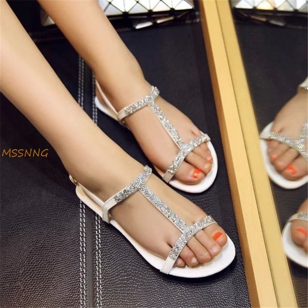 2020 summer women's sandals fashion crystal peep toe t- strap ladies shoes solid rome anti slip bling women's sllippers big size, Black
2020 summer women's sandals fashion crystal peep toe t- strap ladies shoes solid rome anti slip bling women's sllippers big size, Black