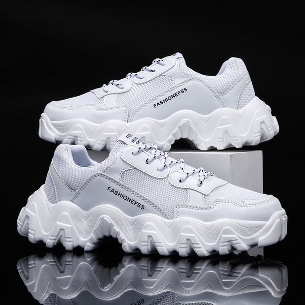 new trend pu mesh breathable white sneakers fashion men casual shoes spring summer men lace up thick bottom shoes comfortable
new trend pu mesh breathable white sneakers fashion men casual shoes spring summer men lace up thick bottom shoes comfortable