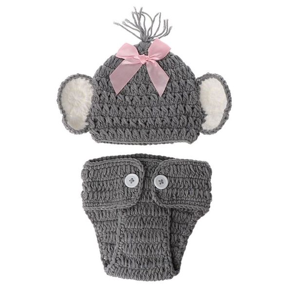newborn baby elephant knit crochet hat costume p pgraphy prop outfits, Yellow