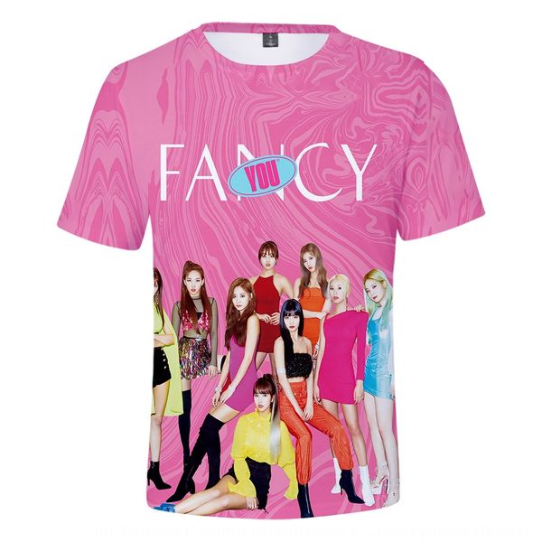 2019 new twice wo t-shirt group urban simple casual men's and women's loose short-sleeved t-shirt, Black
2019 new twice wo t-shirt group urban simple casual men's and women's loose short-sleeved t-shirt, Black