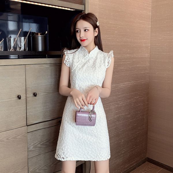 make spot new gold embroidery improved qipao dress female restoring ancient ways in summer, Black;gray
make spot new gold embroidery improved qipao dress female restoring ancient ways in summer, Black;gray