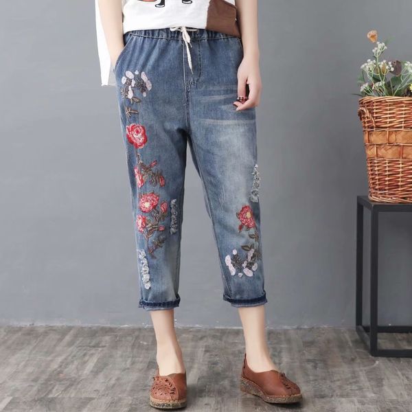 plump mm large size plus plump new korean style and embroidered jeans fashion elastic waist flower embroidered jeans 77 1829, Blue
plump mm large size plus plump new korean style and embroidered jeans fashion elastic waist flower embroidered jeans 77 1829, Blue