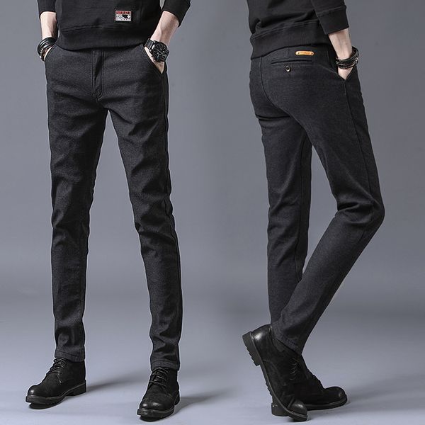 2020 spring new men's multicolor casual pants business fashion elastic solid color slim fit trousers male brand clothes, Black
2020 spring new men's multicolor casual pants business fashion elastic solid color slim fit trousers male brand clothes, Black