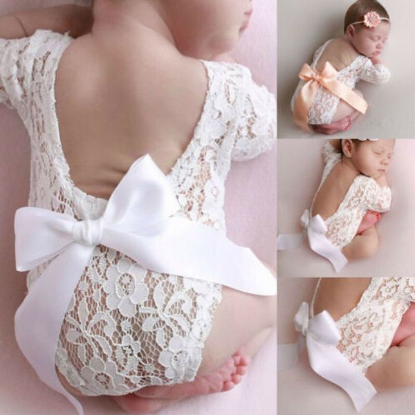 pudcoco 2pcs set new born pgraphy lace romper+baby headband p clothing bow lace baby hair accessories p props, White
pudcoco 2pcs set new born pgraphy lace romper+baby headband p clothing bow lace baby hair accessories p props, White
