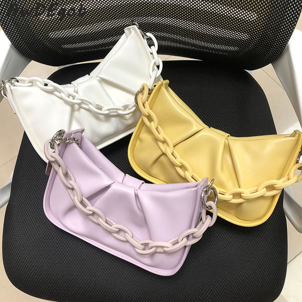 yellow acrylic chain bag for women 2020 summber rouched crossbody shoulder bag women bags designer messenger bags
yellow acrylic chain bag for women 2020 summber rouched crossbody shoulder bag women bags designer messenger bags